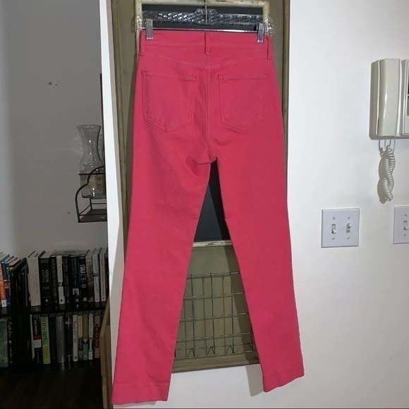 Rag & Bone Pink Ankle Cigarette Jeans Skinny Crop Stretch Denim Size 24 NWT - Picture 7 of 10